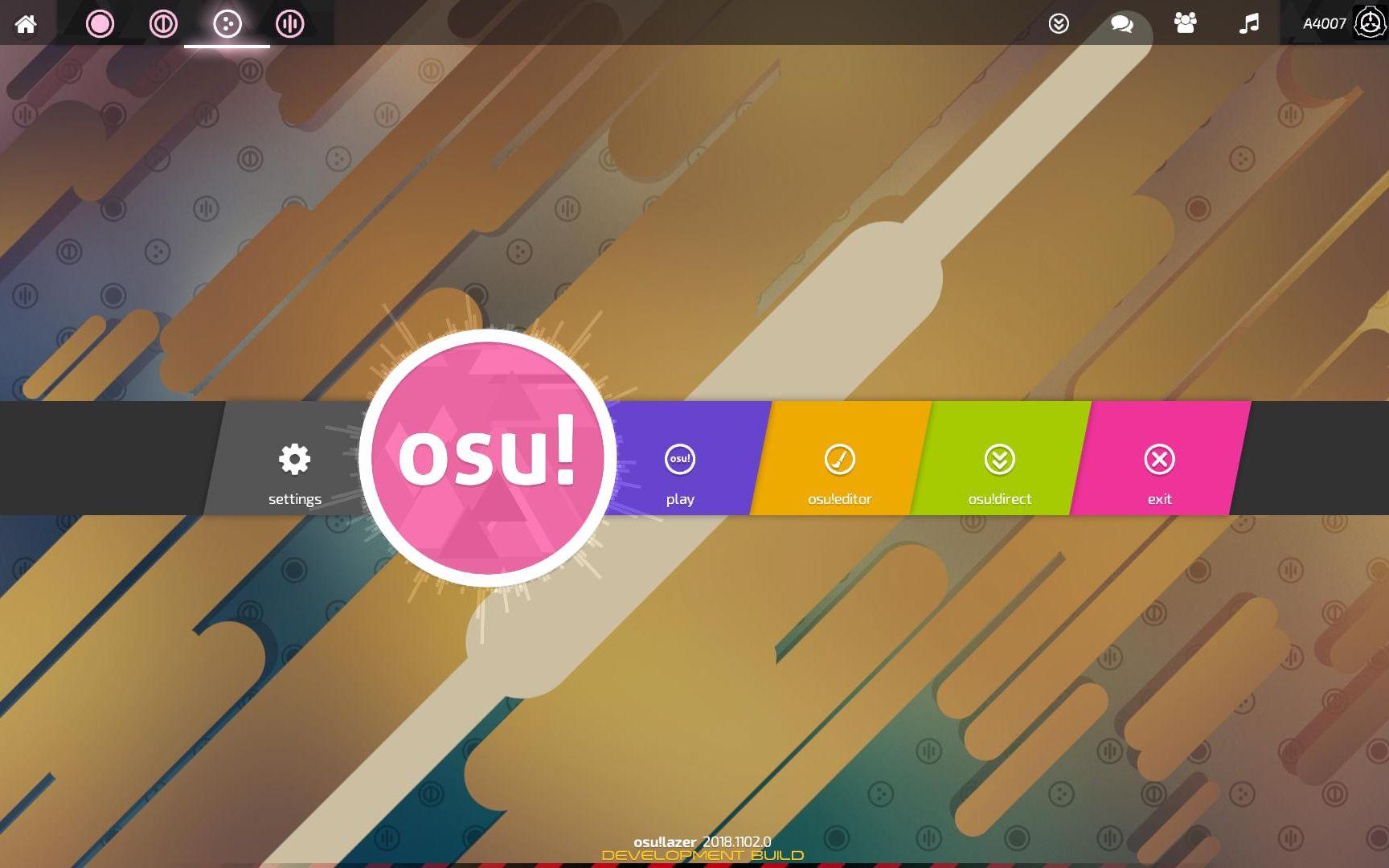 Скриншот из игры Osu!Lazer